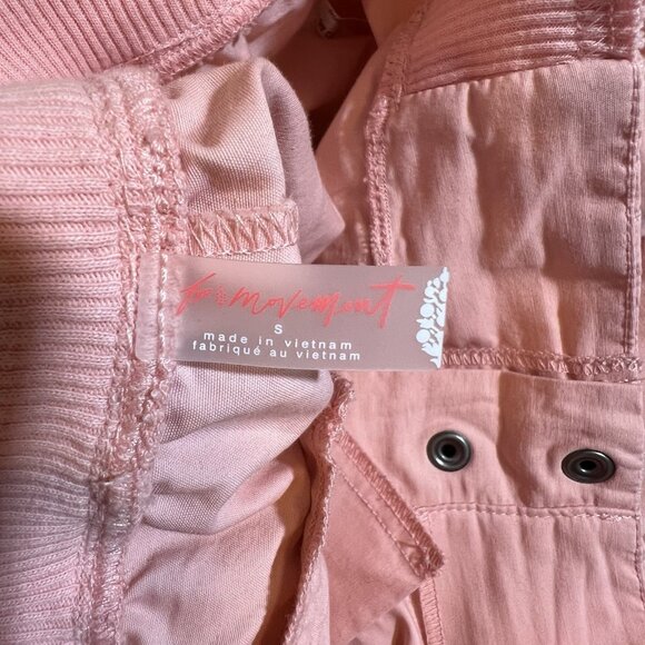 Free People FP Movement Mesmerize Me Cargo Pants in Sunkissed Pink Small Size - Picture 6 of 16
